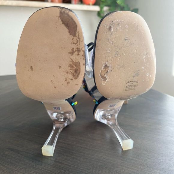 LARROUDE Gloria Disco Heels Size 8.5 NWOT - Picture 10 of 16